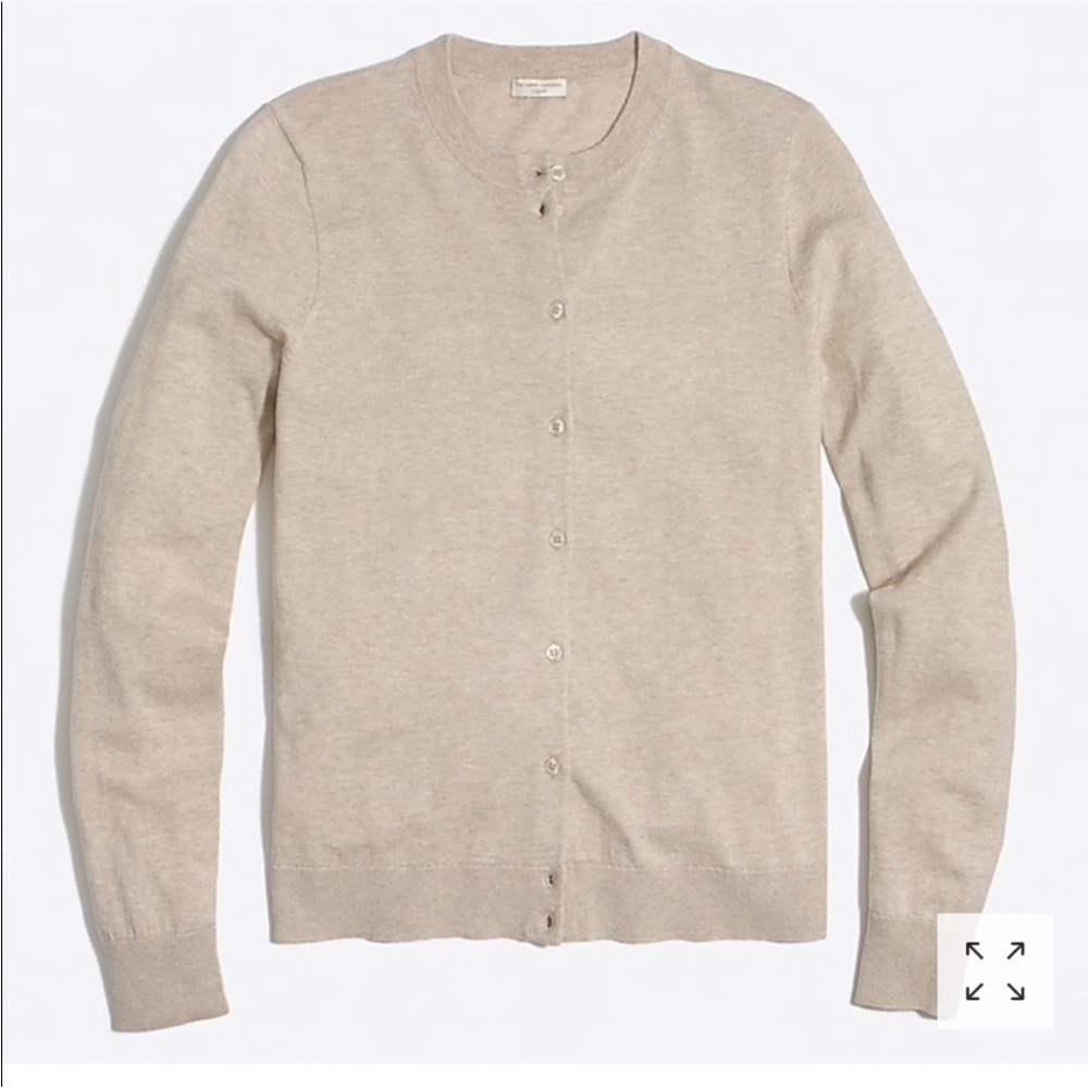 J. Crew Beige Cardigan Sweater